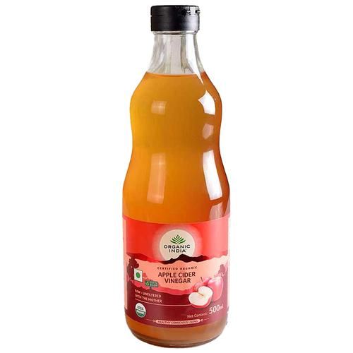 Organic India Apple Cider Vinegar, 500 ml Bottle
