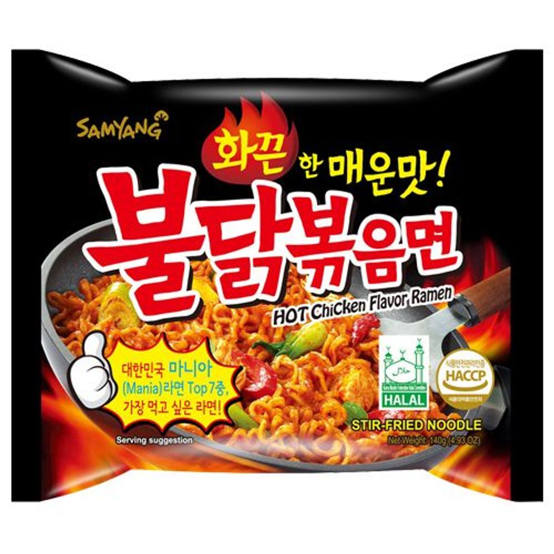 Samyang Ramen Noodles - Hot Chicken Flavour, 140 g