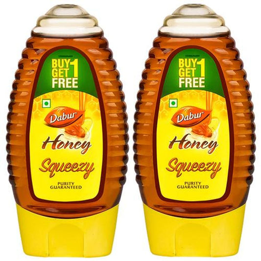 Dabur 100% Pure Honey, 225 g (Buy 1 Get 1 Free)