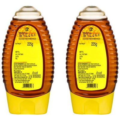 Dabur 100% Pure Honey, 225 g (Buy 1 Get 1 Free)