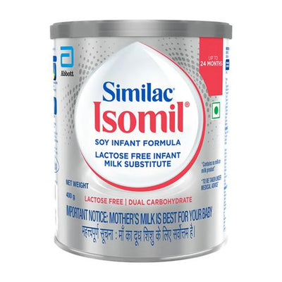 Similac Isomil Soy Based Lactose Free Infant Formula Up To 24 Months, 400 g Tin