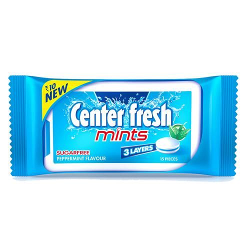 Center Fresh Mint - Sugarfree, Peppermint Flavour, 4.5g