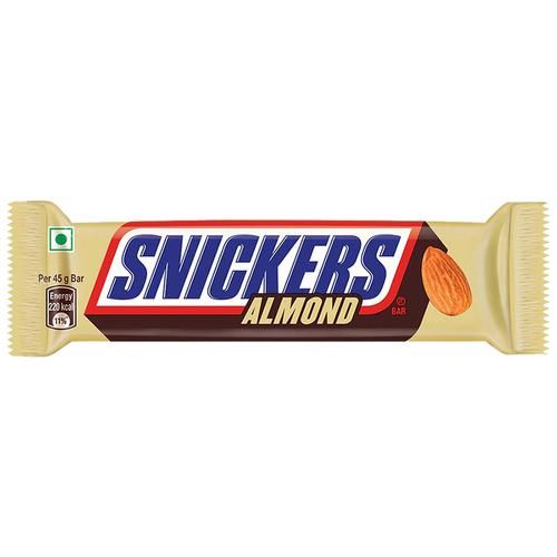 Snickers Almond Filled Chocolate Bar, 45 g