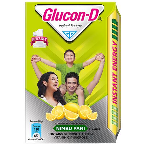 Glucon-D Glucose Based Beverage Mix - Nimbu Pani, 450 g