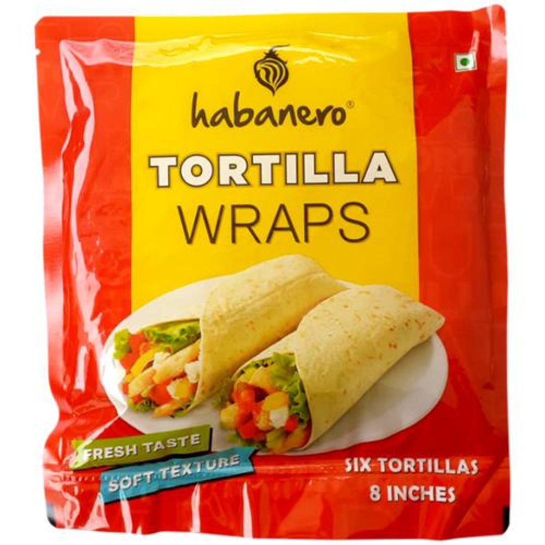 Habanero Tortilla Wrap - For Rolls, Wraps & Tacos, 6 pcs 330 g