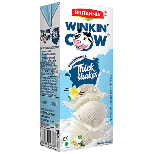 Britannia Winkin' Cow Vanillicious Thick Milkshake, 180ml