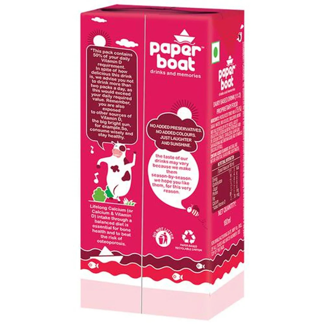 Paper Boat Strawberry Milkshake, 180 ml