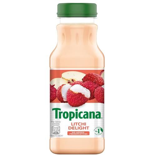 Tropicana Litchi Delight Juice - Aseptic Pack, 200 ml Bottle