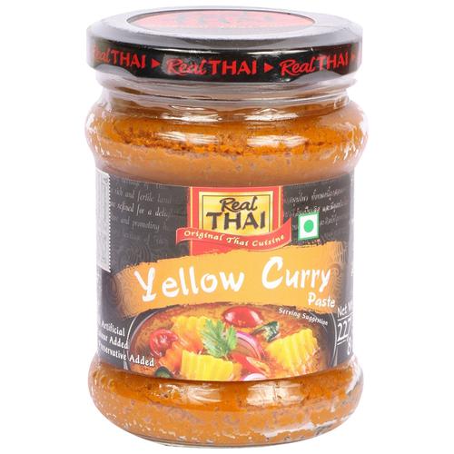 REAL THAI Yellow Curry Paste, 227 g Bottle