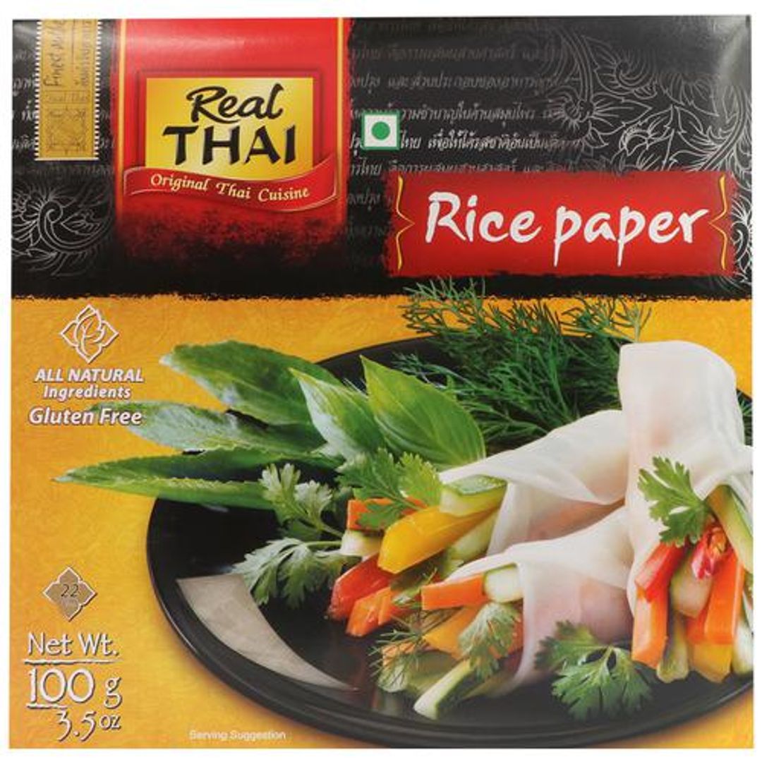 REAL THAI Rice Paper Round - 22 cm, 100 g Pack