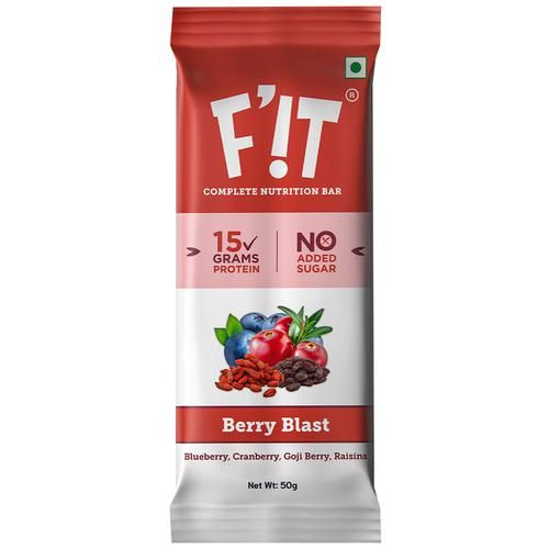 Fit Protein Rich Nutrition Bar - Berry Blast, 50 g