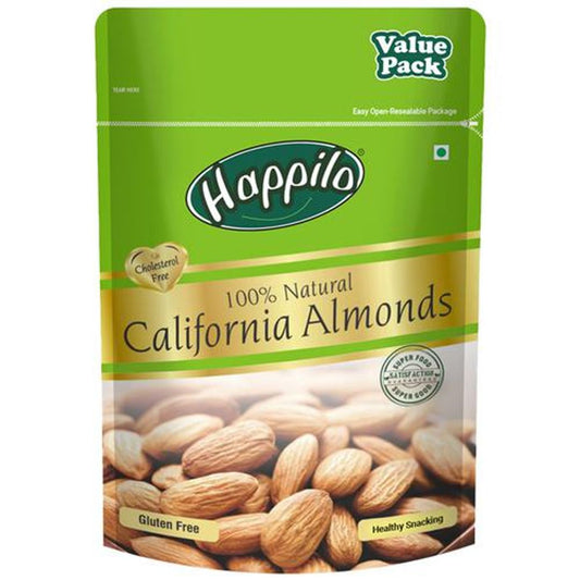 Happilo 100% Natural Premium Californian Almonds, 500 g