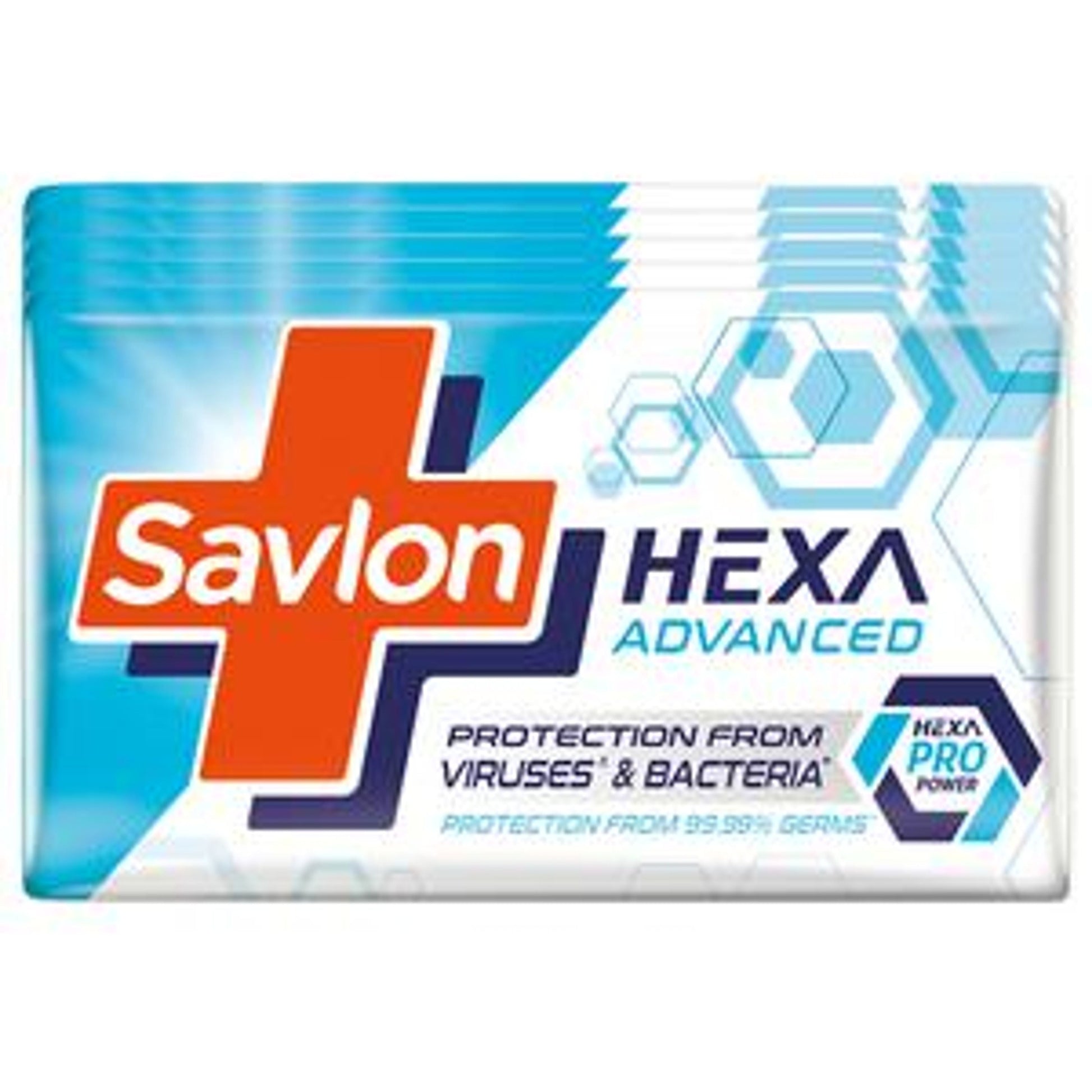Savlon Hexa Advanced Soap, Protection from Viruses & Bacteria, 99.9% Germs