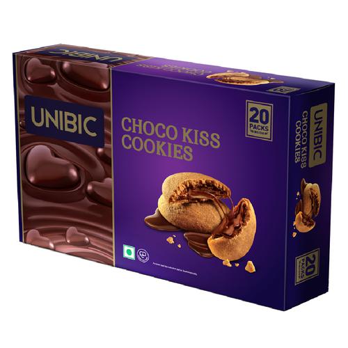 UNIBIC Centre Filled-Choco Kiss Cookies, 250 g