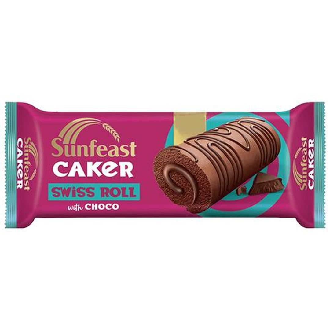 Sunfeast Caker - Swiss Roll With Choco, 23 g