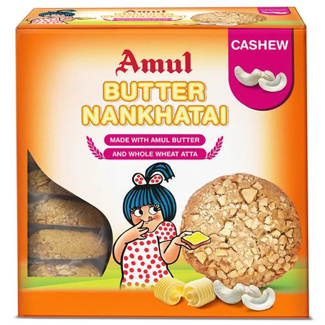 Amul Cashew Nankhatai, 200 g Mono Carton
