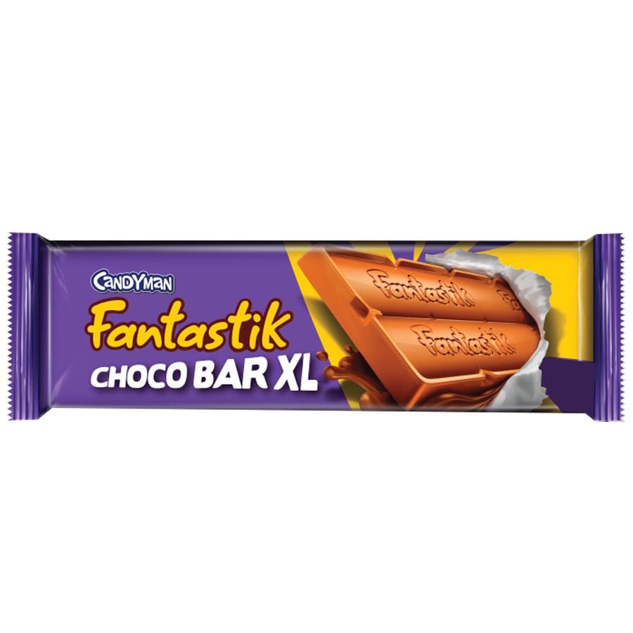 Candyman Fantastik Choco Bar XL Chocolate - Rich, Smooth, Creamy, 19g