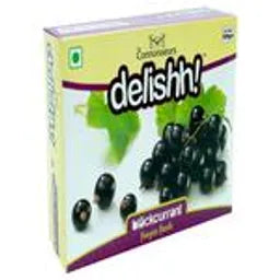Delishh Blackcurrant - Frozen Fresh, 500 g Box