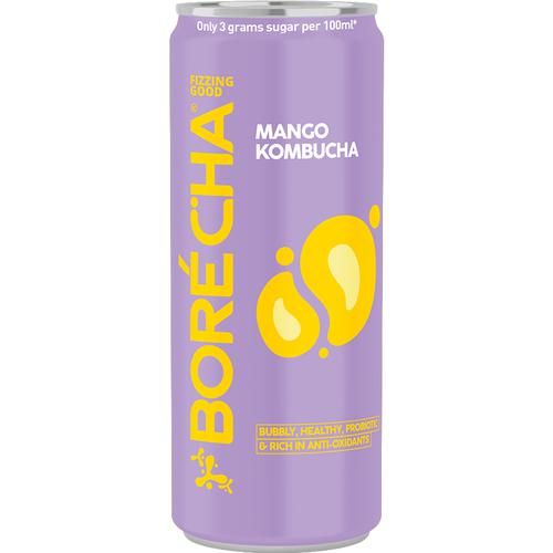 Borecha Mango Kombucha - Probiotic, 330 ml