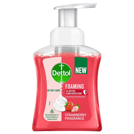 Dettol Foaming Handwash - 10x Better Germ Protection, Strawberry, 250 ml Pump