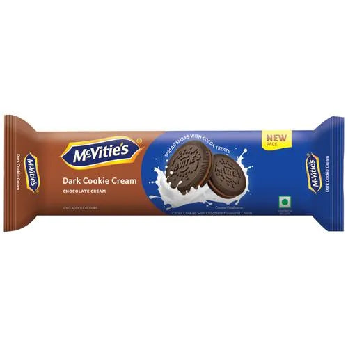 Mcvities- Dark Cookies Cream - Chocolate, (No Added Colours), 120 g