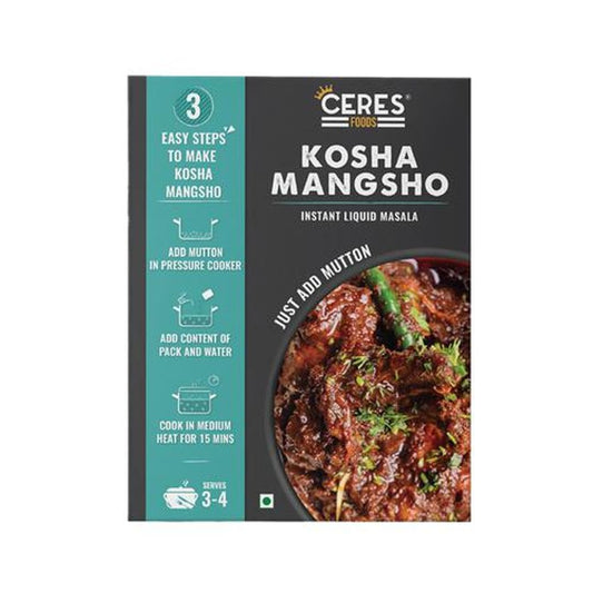 Ceres Foods Kosha Mutton Instant Liquid Masala - Mutton Cooking Paste, Ready To Cook Gravy & Kosha Mangsho Paste, 200 g