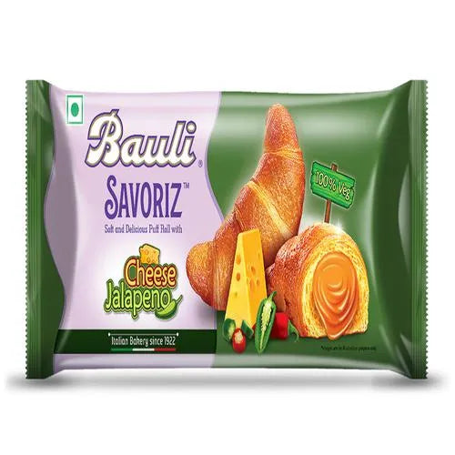 Bauli Savoriz - Soft Puff Roll With Cheese Jalapeno, 52 g