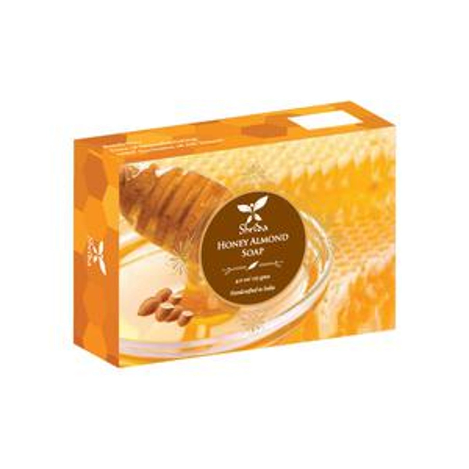 Shrida Honey Almond Soap -  UV Protected, Natural Scrubber, For All Skin