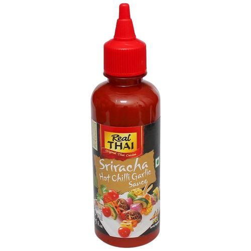 REAL THAI Sriracha Hot Chilli Garlic Sauce - Spicy, Enhances Flavour, 250 ml