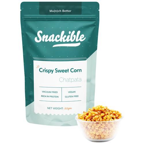 Snackible Chatpata Crispy Sweet Corn - 55GM