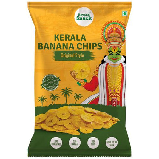 Beyond Snack Kerala Banana Chips - Original Style, Thin & Crispy, Delicious, 125 g