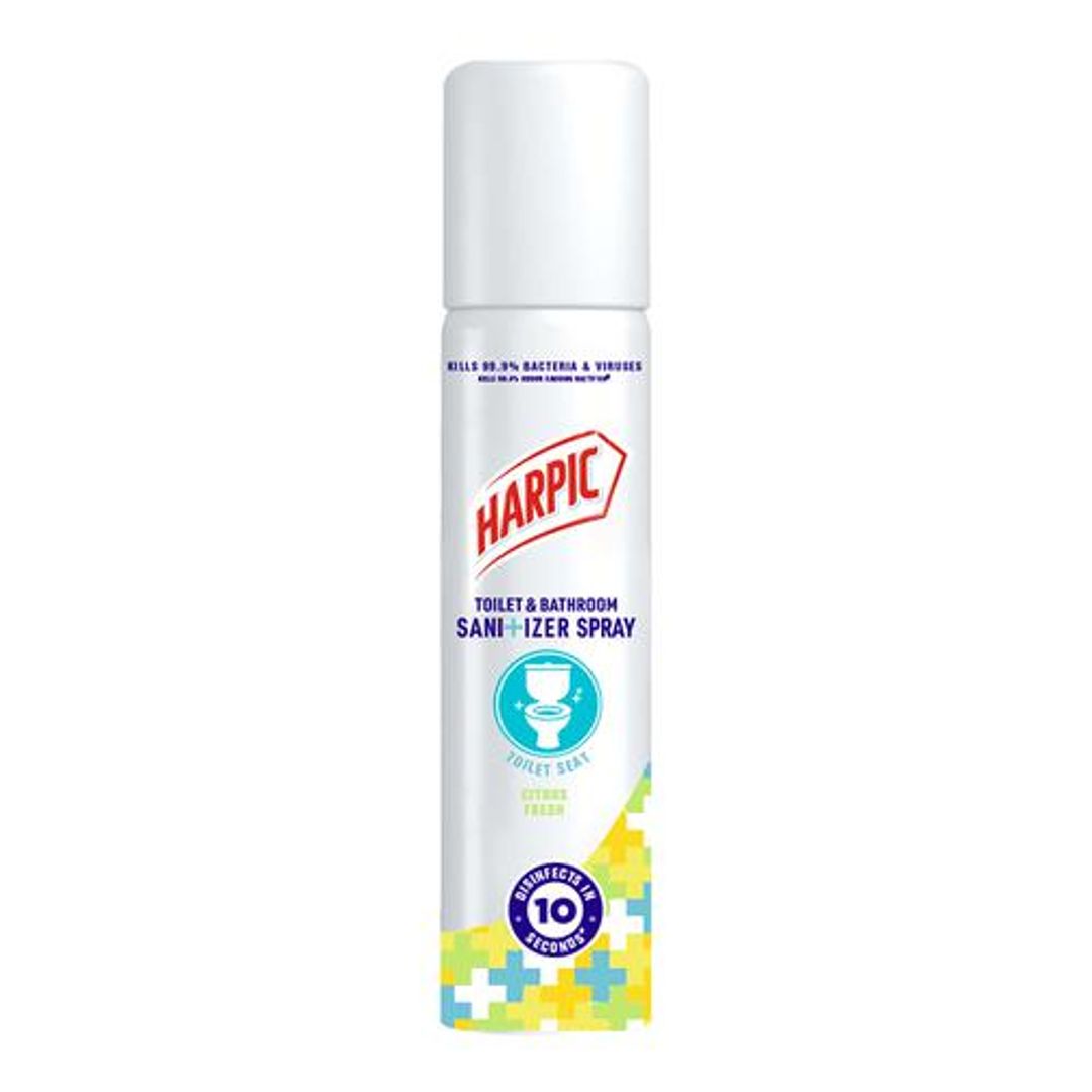 10x Harpic Toilet & Bathroom Sanitizer Spray - Kills 99.9% Bacteria & Viruses, Pack of 10 - 50 ml each