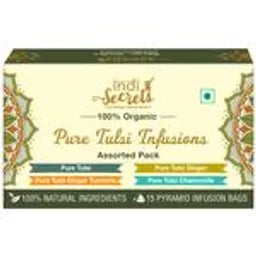 IndiSecrets Assorted Tulsi Infusions With 4 Exotic Flavours, 25.5 g