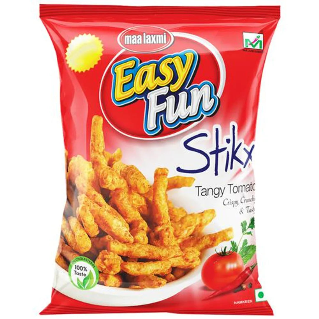 EASY FUN Stikx Namkeen - Tangy Tomato, Crispy & Crunchy, 60 g