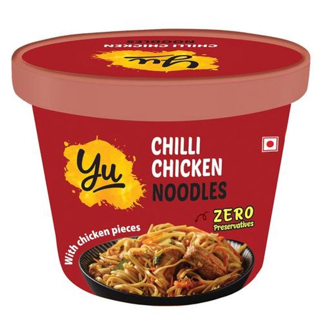 Yu Chilli Chicken Instant Cup Noodles - Zero Preservatives,, 70 g