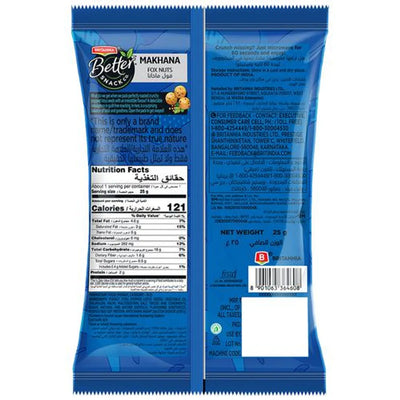 Britannia Better Snack Co. Makhana/Foxnuts - Indian Masala Flavour, 25 g