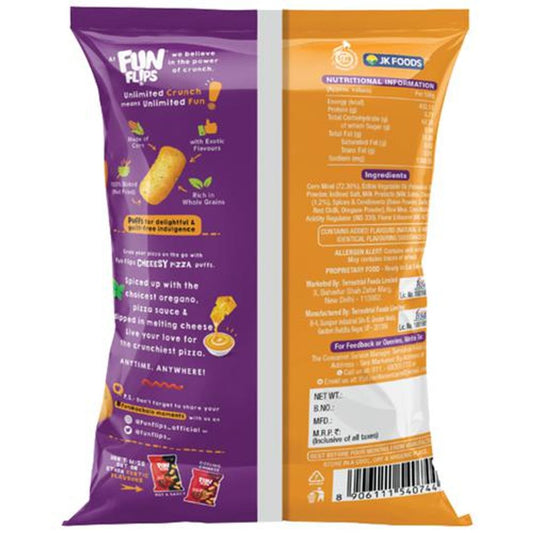 Fun Flips Puffs - Cheeesy Pizza, Baked, 75 g