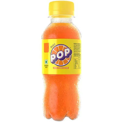 Bisleri Pop Orange Flavoured Soft Drink, 160 ml