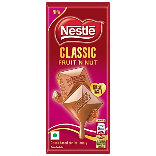 Nestlé Classic Fruit ‘N’ Nut - Great Classic Taste With Almond & Raisins, 65 g