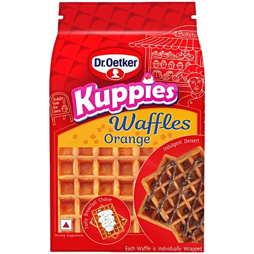 Dr.Oetker Kuppies Orange Waffles, 180 g