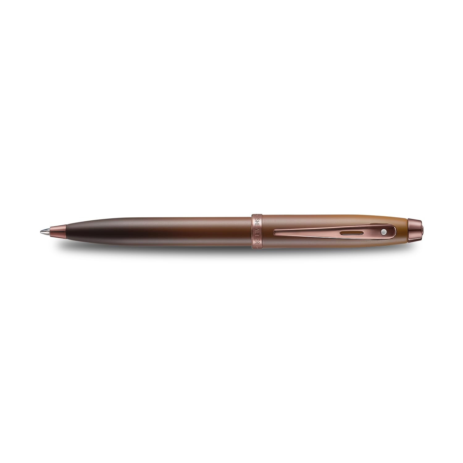 Sheaffer Gift 100 9374 Coffee Edition Matt Brown with Regal Brown PVD Trims Ballpoint Pen | Coffee Brown Ball Pen | Signature Ball pen