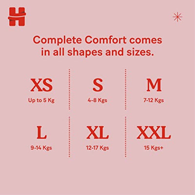Huggies Complete Comfort Wonder Pants, Extra Small (XS),48 Count, Upto 5 kg Size Baby Diaper Pants, Combo Pack of 2, 24 count Per Pack, (48 count) with 5 in 1 Comfort