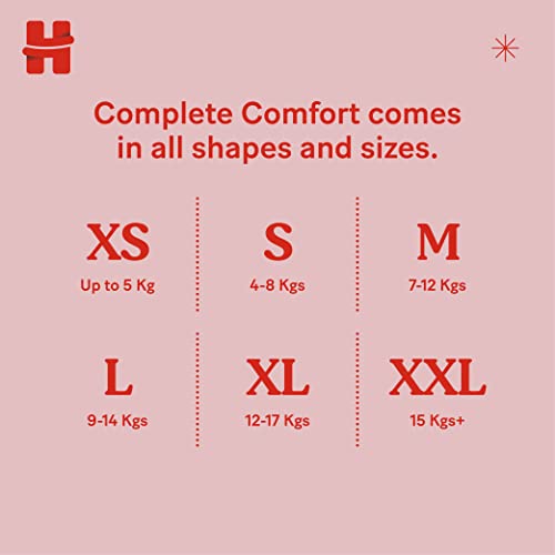 Huggies Complete Comfort Wonder Pants, Extra Small (XS),48 Count, Upto 5 kg Size Baby Diaper Pants, Combo Pack of 2, 24 count Per Pack, (48 count) with 5 in 1 Comfort