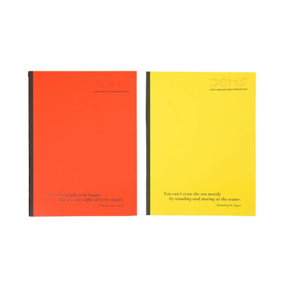 Doms Neon Series Soft Bound Notebook - Unruled