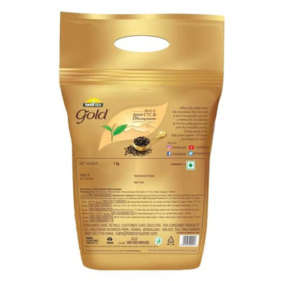 Tata Tea Gold |Premium Assam teas with Gently Rolled Aromatic Long Leaves | Rich & Aromatic Chai |Black Tea | 1 kg