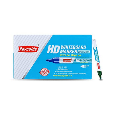 Reynolds HD Whiteboard Marker - Green Ink, Pack of 10