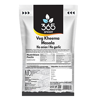 365 SPICERY JAIN Veg Kheema Masala | Authentic Jain Blend for Exquisite Flavors | 100% PURE, NO Preservatives, NO MSG - 500 gm