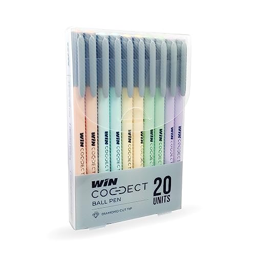 Win Connect Ball Pen Blue (20 Pcs Wallet Pack)