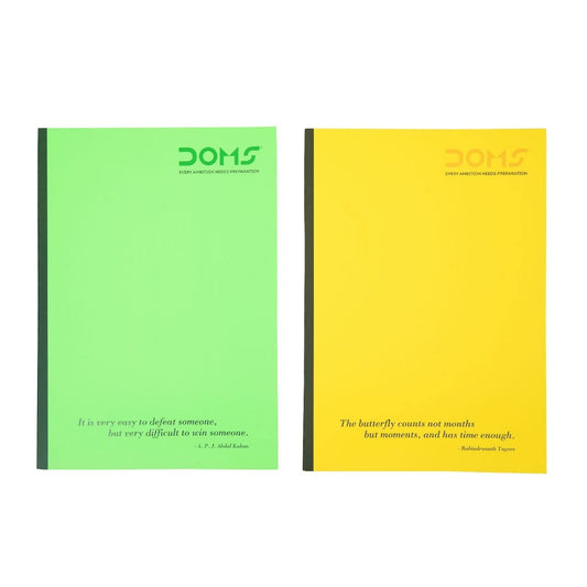 Doms Neon Series Soft Bound Notebook - Unruled