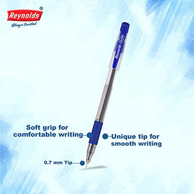 Reynolds Champ 0.7mm Ball Pen - 18 Blue, 4 Black & 3 Red, Pack of 25